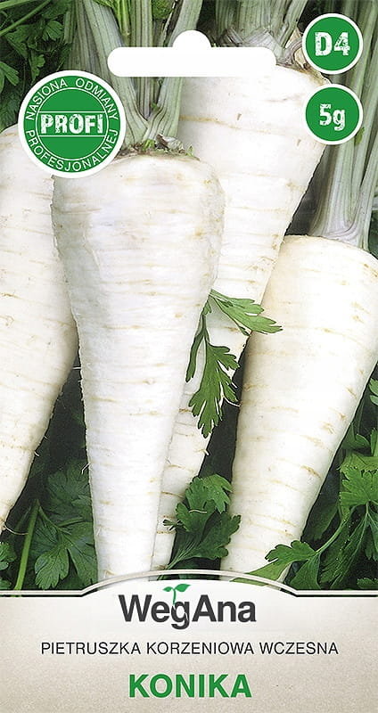Pietruszka korzeniowa wczesna Konika 5g nasiona - WegAna