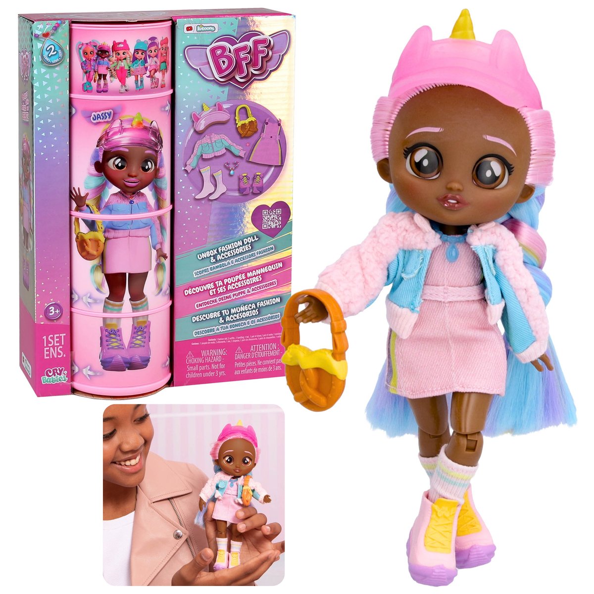 Cry Babies BFF - Lalka Jassy seria 2 + akcesoria 3+