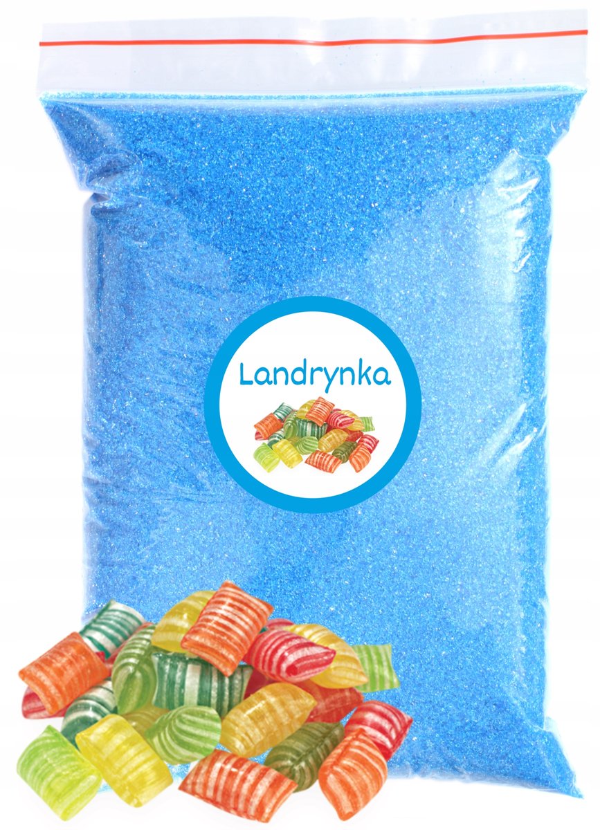 Cukier Do Waty Cukrowej Landrynka 1kg Landrynkowy Niebieski Kolorowy Suchy