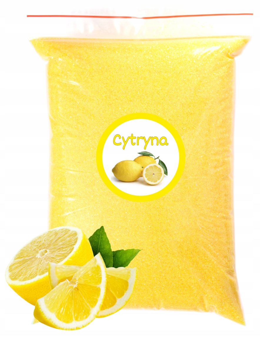 Cukier Do Waty Cukrowej Cytryna 1kg Cytrynowy Żółty Kolorowy Suchy