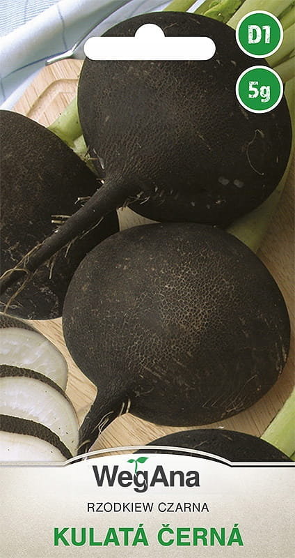 Rzodkiew Czarna Kulata Cerna 5g nasiona - WegAna