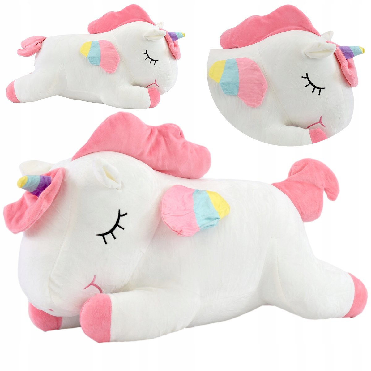 UNICORN JEDNOROŻEC KOŃ MASKOTKA PLUSZOWY PLUSZAK MIŁA W DOTYKU PRZYTULANKA