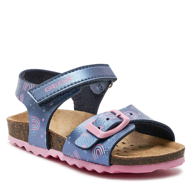 Sandały Geox B Sandal Chalki Girl B922RA 000NF CF48T M Navy/Lt Pink