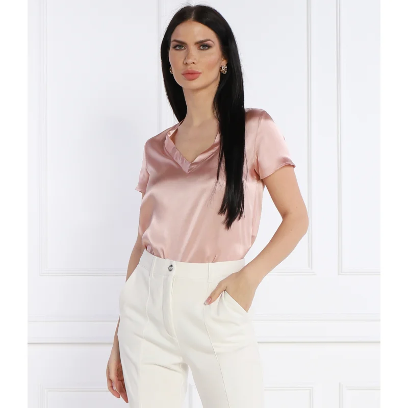 Liu Jo T-shirt | Regular Fit | z dodatkiem jedwabiu