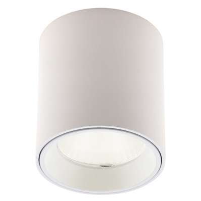 Lampa sufitowa Tub C0155 + RC0155/C0156 WHITE Maxlight metalowa natynkowa LED 7W 3000K biała