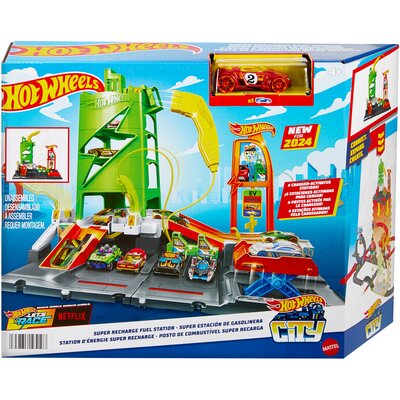 Hot Wheels City Superstacja ładowania samochodów