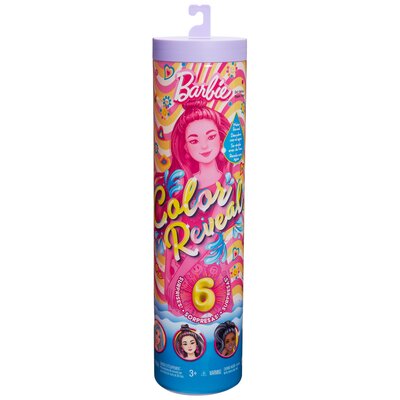 Barbie, Color Reveal, lalka z serii Kolorowe wzory, 1 szt.