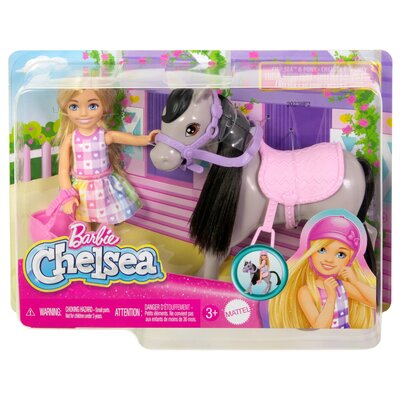 Barbie, Chelsea, zestaw z lalką i kucykiem