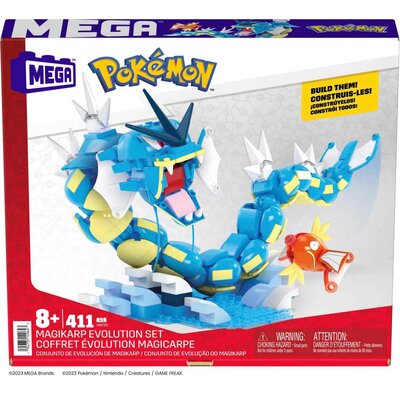MEGA Pokemon, Ewolucja Magikarpa, klocki, 411 elementów