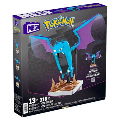 MEGA Pokemon, Golbat z ruchem do ustawiania, klocki, 318 elementów