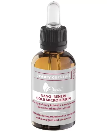 Koktajl do twarzy stymulujący z nanozłotem - Ava
