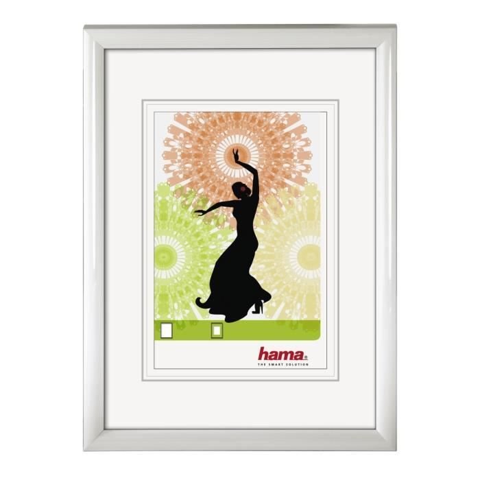 Hama Madrid, Plastik, Biały, Pojedyncza ramka na zdjęcie, 15 x 20 cm, Prostokątna, Odblaskowa