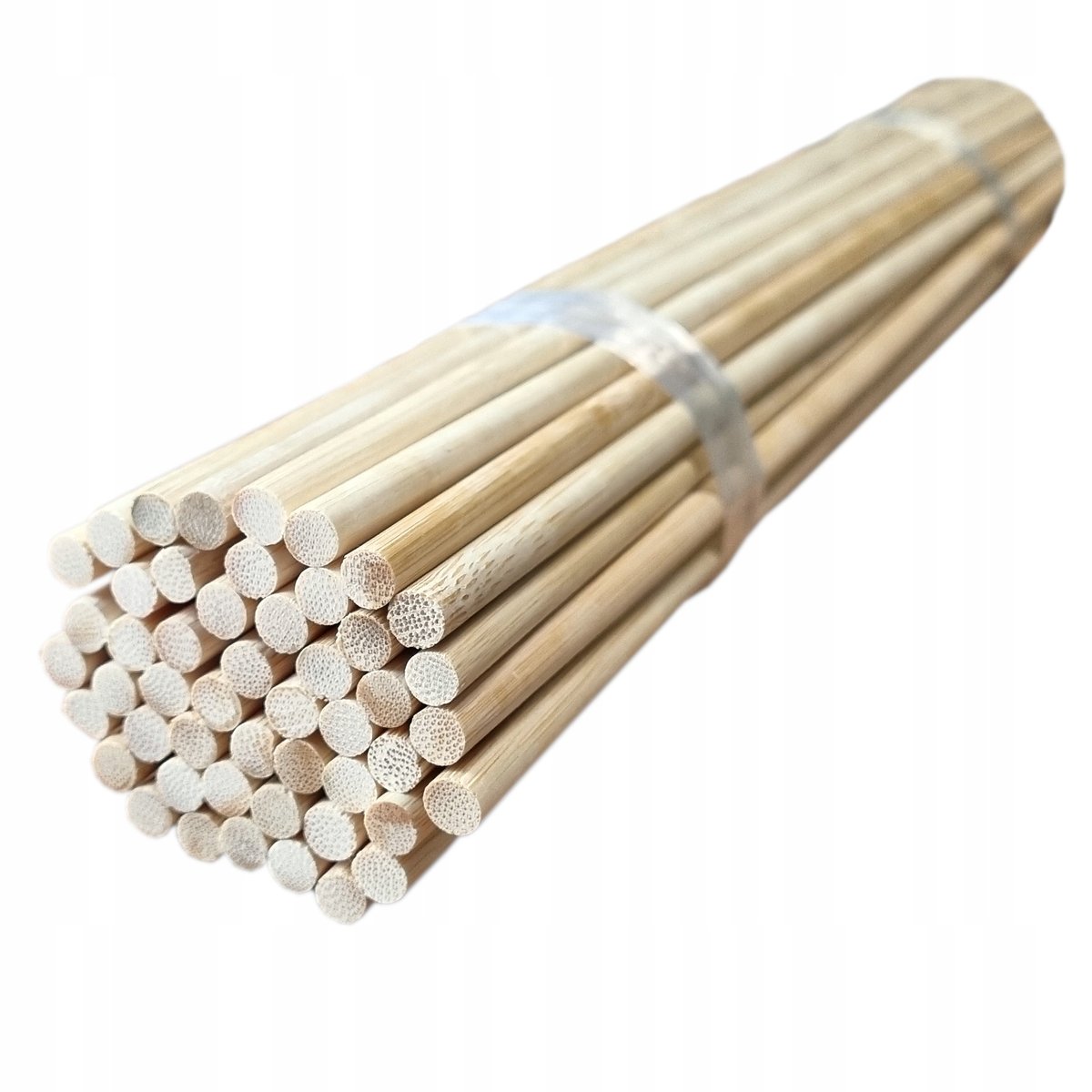 Patyki do Waty Cukrowej 36cm GRUBE fi 6mm okrągłe bambus 50szt.