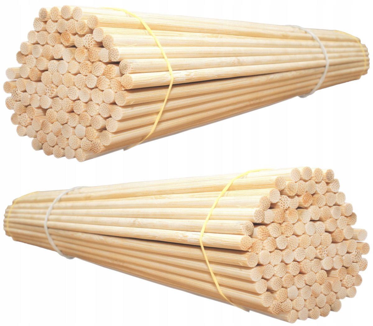 Patyki do Waty Cukrowej 38cm fi 4mm 200szt Okrągłe Bambus Patyczki
