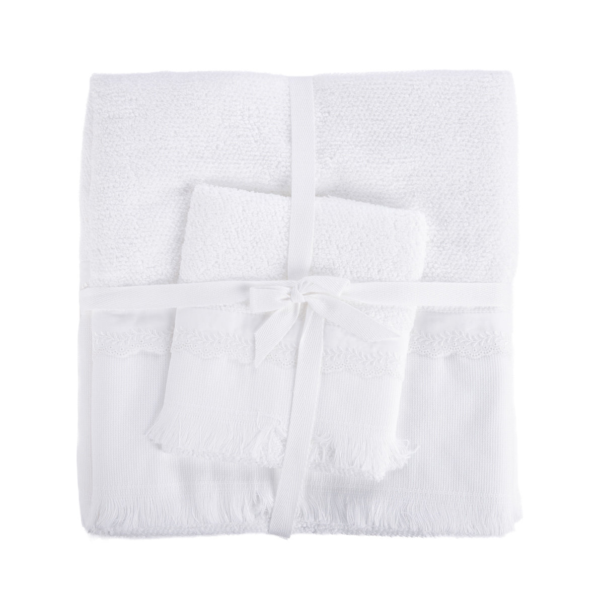 Komplet ręczników HERMES białych 100x150+50x100+30x50 cm GIPANOLAR