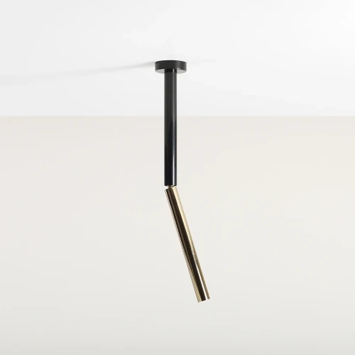 Stick S lampa sufitowa 1-punktowa czarna/złota 1067PL_G1_S