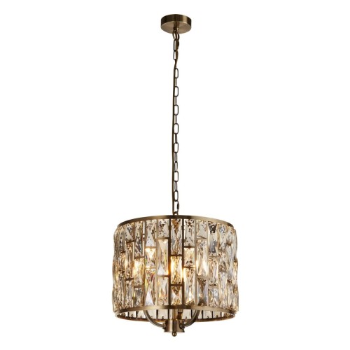 Bijou lampa wisząca 3xE14 antyczny mosiądz 6583-3AB