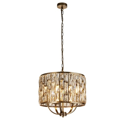 Bijou lampa wisząca 5xE14 antyczny mosiądz 6585-5AB