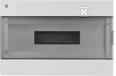 Rozdzielnica natynkowa AREO IP40 1X18 Biały drzwi dymne