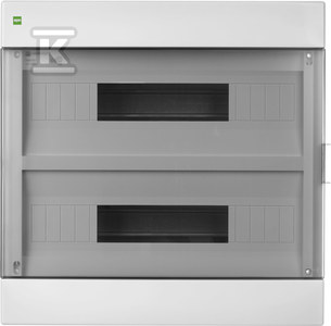 Rozdzielnica natynkowa AREO IP40 2X18 Biały drzwi dymne