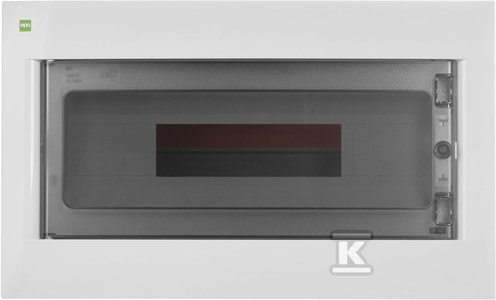 Rozdzielnica podtynkowa AREO IP40 1X18 Biały drzwi dymne