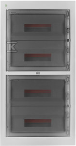 Rozdzielnica podtynkowa AREO IP40 4X18 Biały drzwi dymne