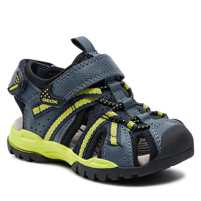 Sandały Geox J Borealis Boy J450RB 014ME C4B2K M Avio/Lime