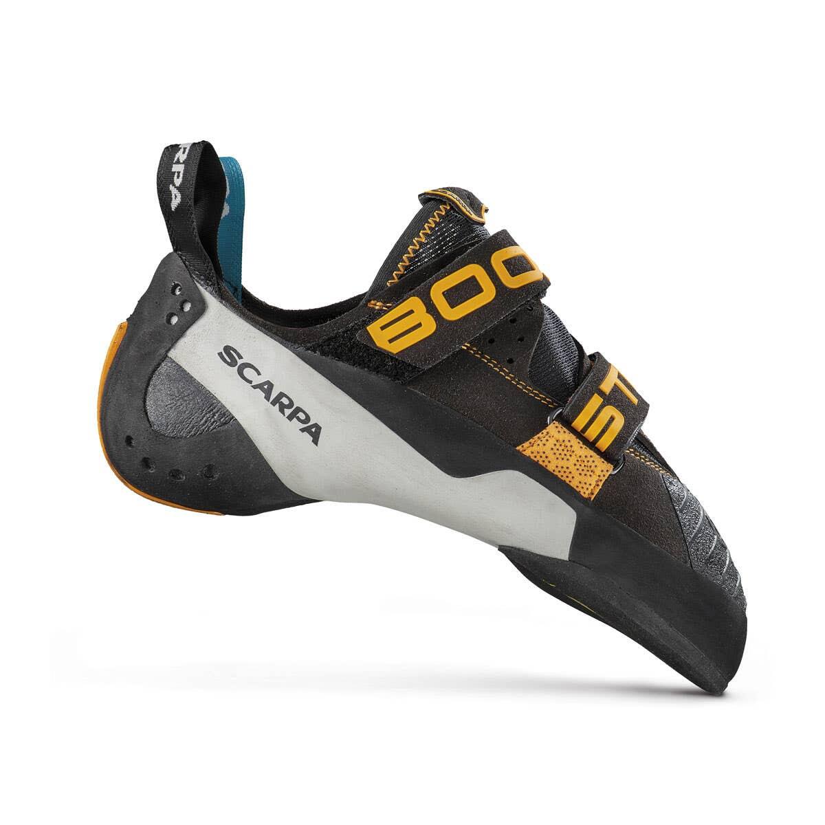 Scarpa Booster Buty wspinaczkowe, black/orange EU 39 2021 Buty wspinaczkowe na rzepy 70060-113-39