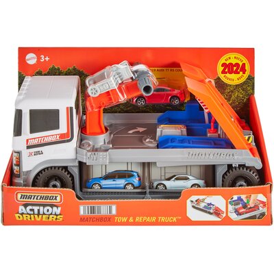 Matchbox Prawdziwe Przygody. Laweta Pomoc drogowa