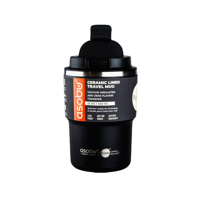 ASOBU Coffee Express Tumbler 360ml CZARNY