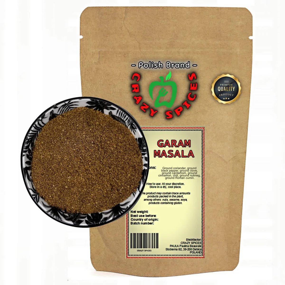 Garam Masala Premium 200G Gatunek 1 Niepowtarzalny Smak I Aromat Orientalny/Crazyspices
