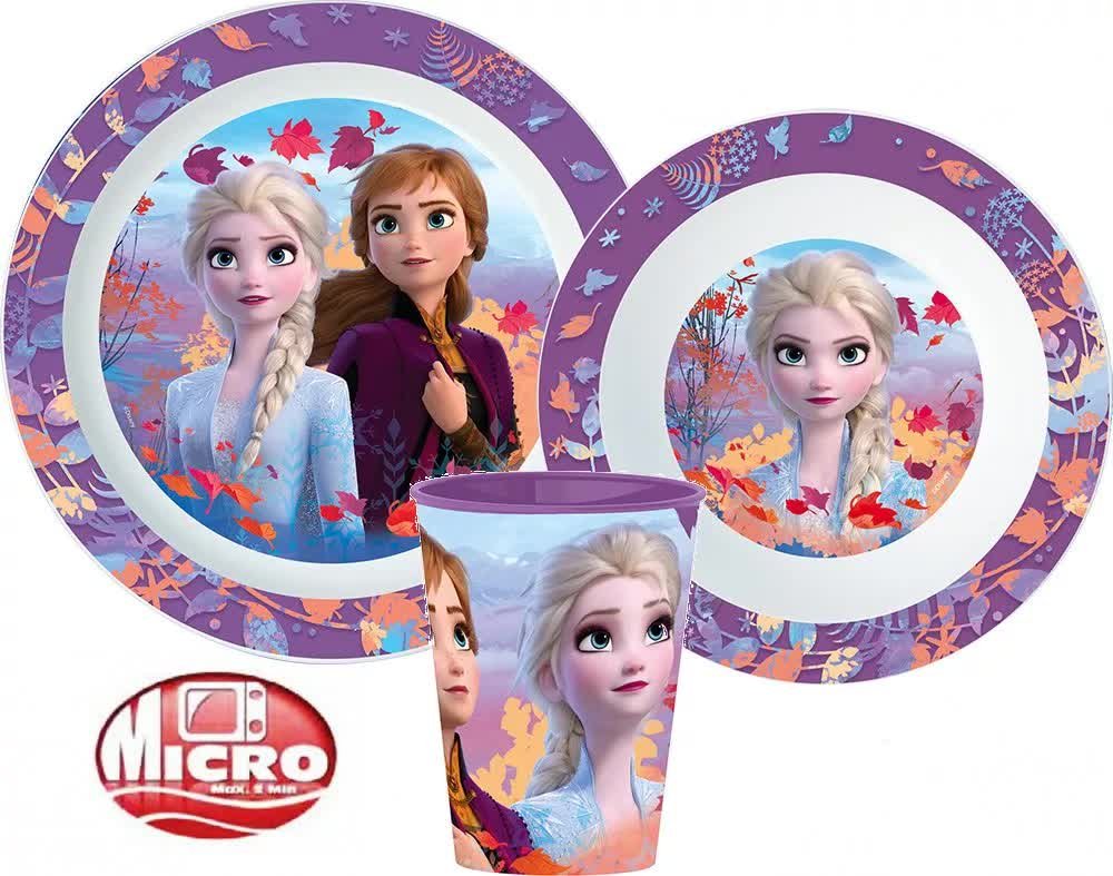 Kraina Lodu Zestaw Obiadowy Dziecięcy  Frozen 3W1