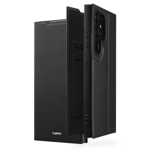 Hama Etui na telefon komórkowy Samsung Galaxy S24 Ultra (etui na telefon komórkowy, etui z przegródką na karty, funkcja stojaka, dodatkowa ochrona wyświetlacza i aparatu, magnes, etui z klapką,