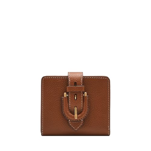 Fossil Small Tab Bifold Harwell dla kobiet skóra LiteHide, SL10029200, brązowy, 10.16 cm L x 1.91 cm W x 8.89 cm H, Casual