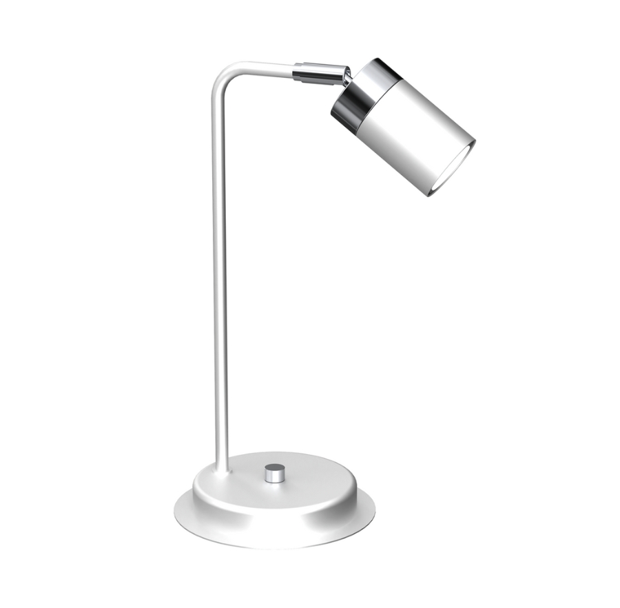Biała lampka stołowa - 5X K380 E8-W71