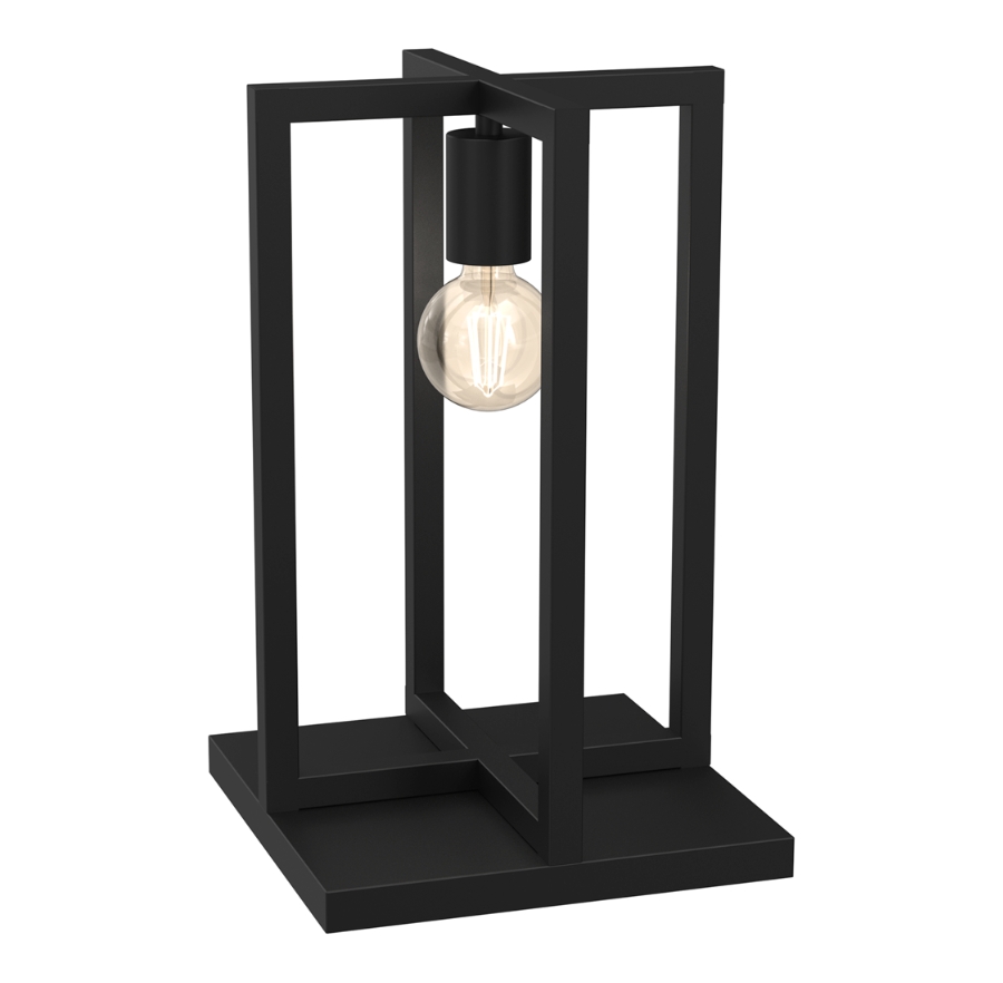 Loftowa czarna lampa stołowa - 21X K383 Skania