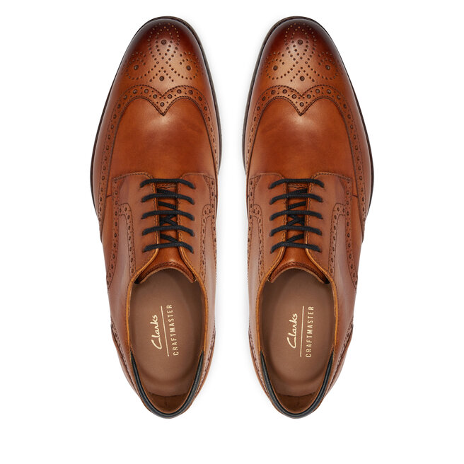 Półbuty Clarks Craftarlolimit 26171453 Tan Leather