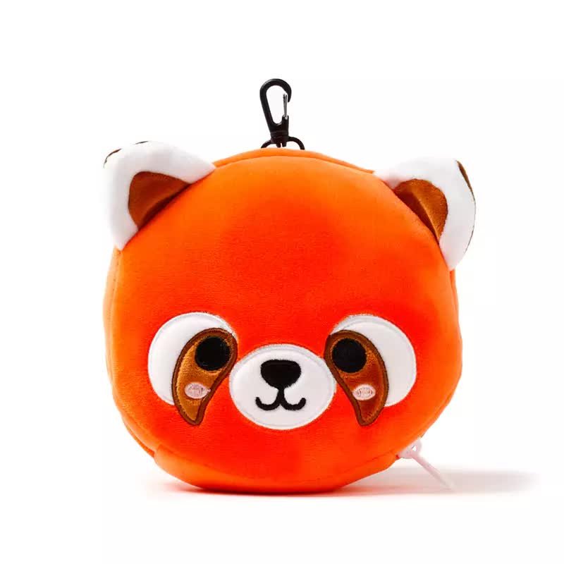 Pluszowa poduszka podróżna PANDA RU      z maseczką