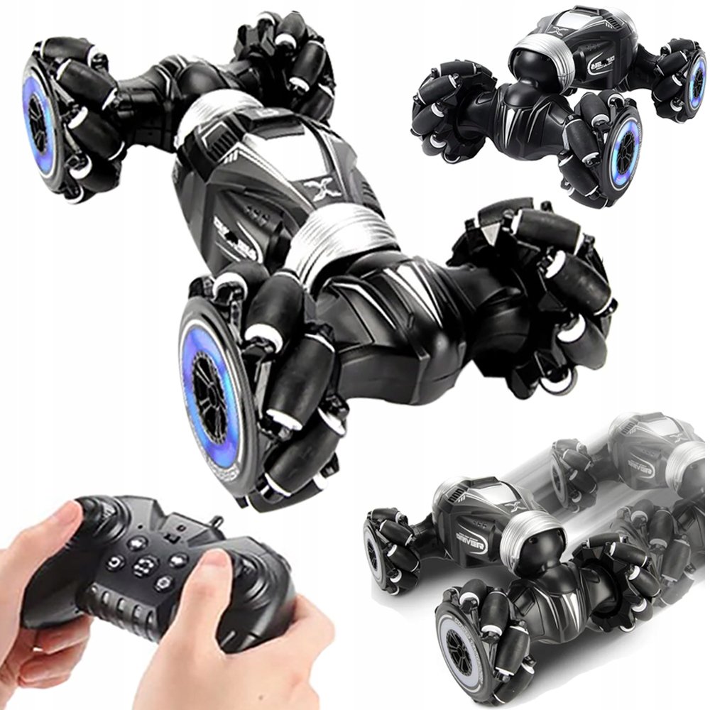 SAMOCHÓD ZDALNIE STEROWANY KASKADERSKI 4x4 PILOt EFEKTY DŹWIĘKOWE ŚWIATŁA