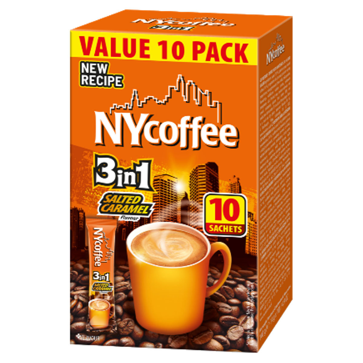 Kawa Rozpuszczalna Instant Napój Kawowy 3in1 3w1 Słony Karmel NYcoffe 10szt