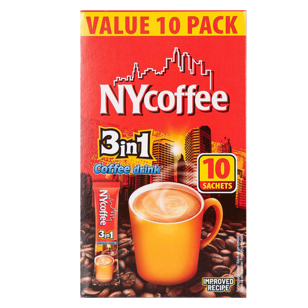 Kawa Rozpuszczalna Instant Napój Kawowy 3in1 3w1  Coffe NYcoffe 10szt