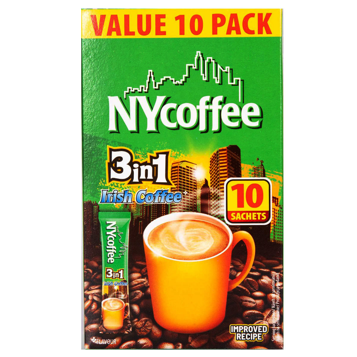 Kawa Rozpuszczalna Instant Napój Kawowy 3in1 3w1 Irish Coffe NYcoffe 10szt