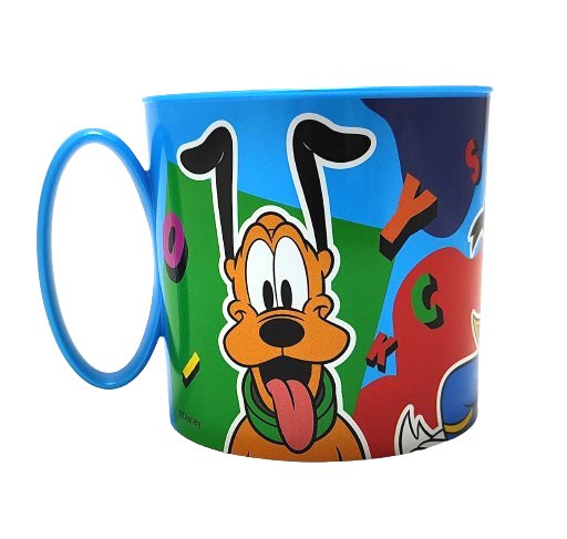 Kubek Mickey Mouse, Donald, Pluto 265 ml. Niebieski