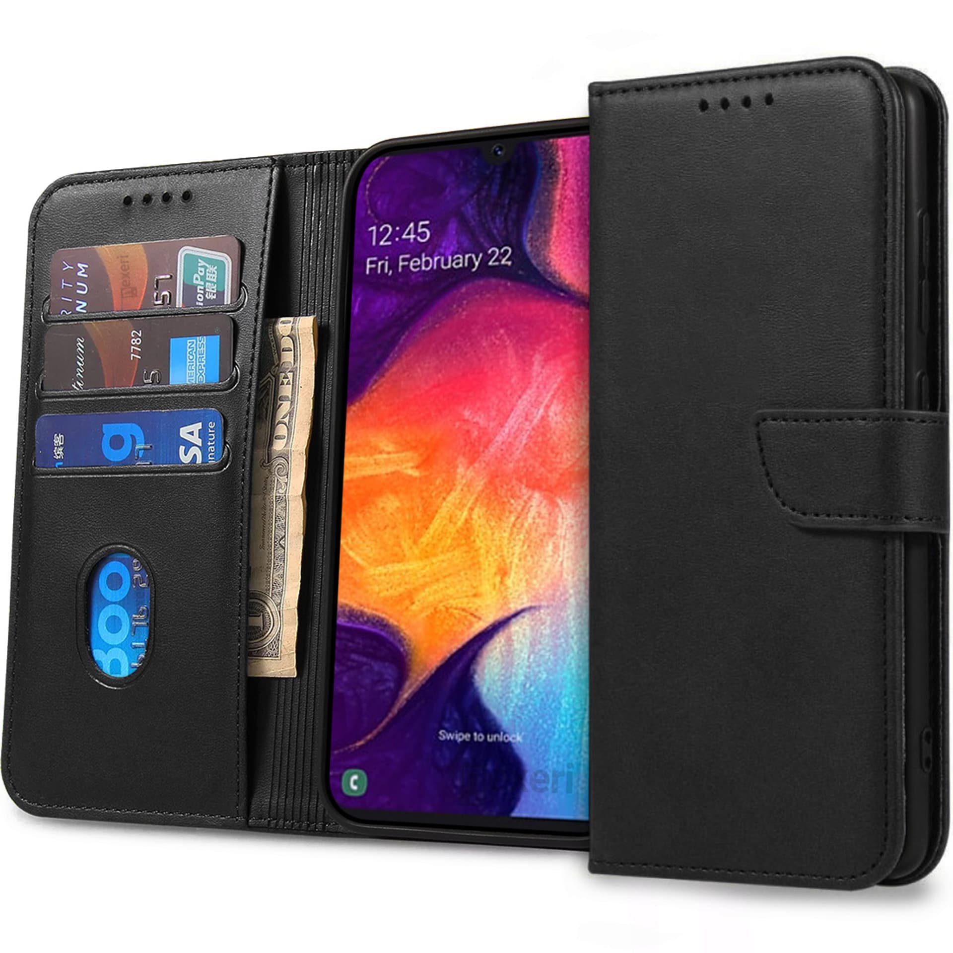 Zdjęcia - Etui OPPO   A38 4G /  A18 Nexeri Wallet czarne 