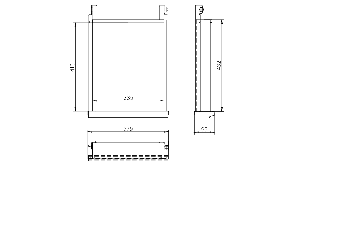 Dodatkowa szuflada do szaf warsztatowych KOVOS, 505 x 600 mm, 1 ks