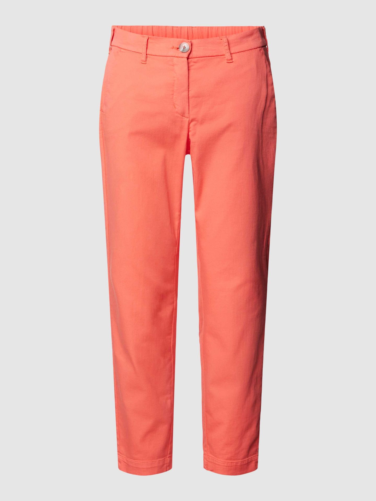 Chinosy o skróconym kroju regular fit model ‘LUISA’