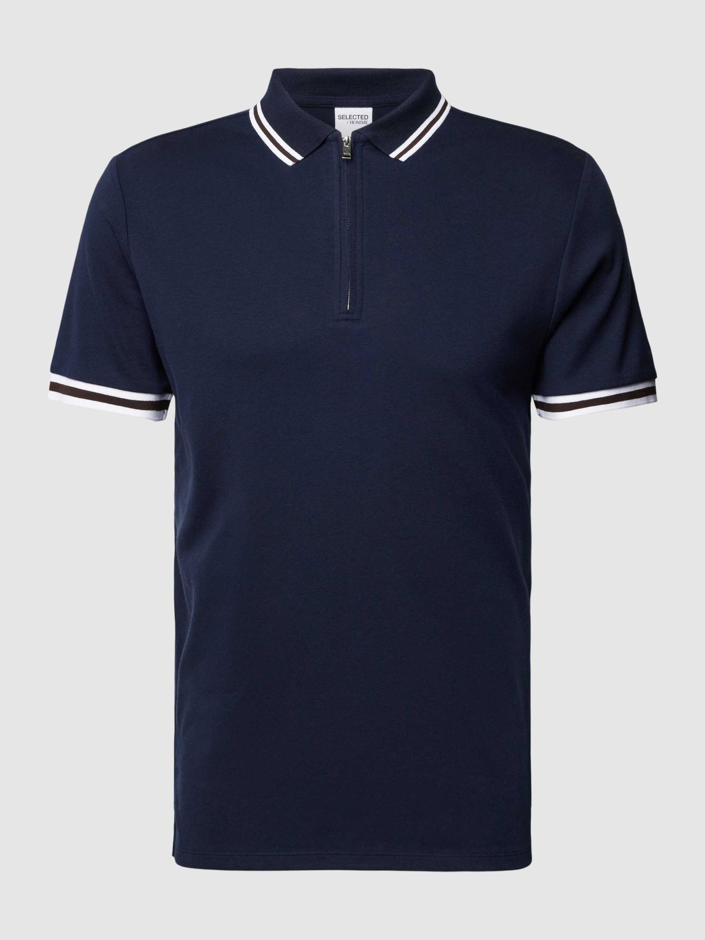 Koszulka polo o kroju slim fit z detalem z logo model ‘TOULOUSE’