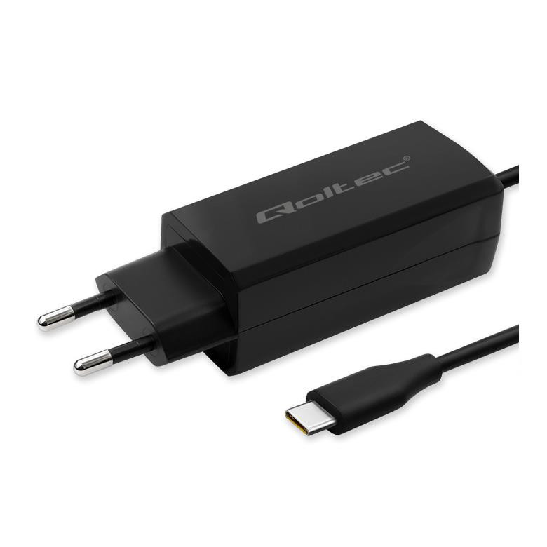 Qoltec 65w gan super fast 5-20v 3-3.25a usb-c 3.1