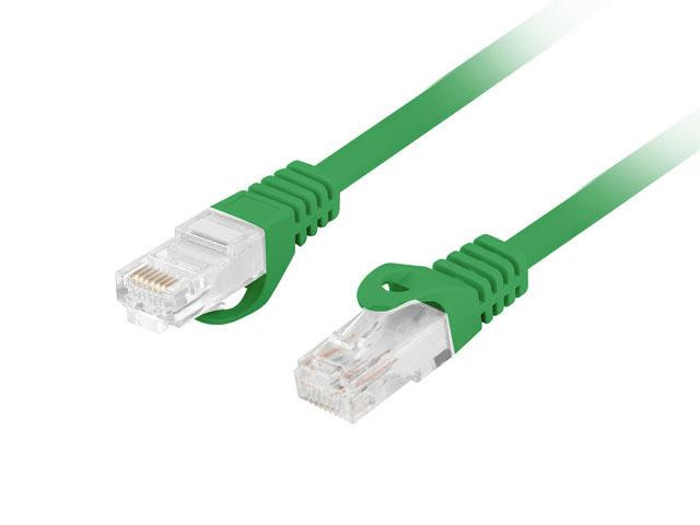 Patchcord lanberg utp kat.6 0,5m lszh cu fluke passed zielony