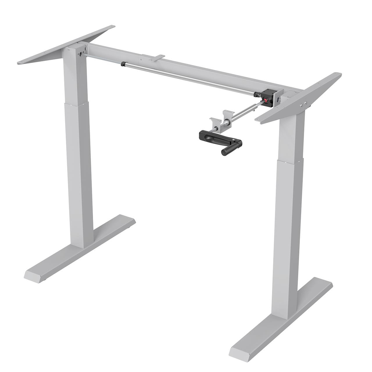 Biurko ręczna regulacja wys. ergo office er-402 w, max 70 kg, max wys 123cm, bez blatu do pracy stojąco siedzącej, białe - usz o